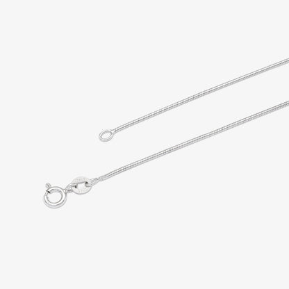 CZ Solitaire Pendant Chain For Women – 925 Sterling Silver Rhodium Plated