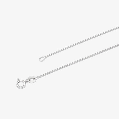 Round CZ Pendant Necklace For Women – 925 Sterling Silver Rhodium Plated