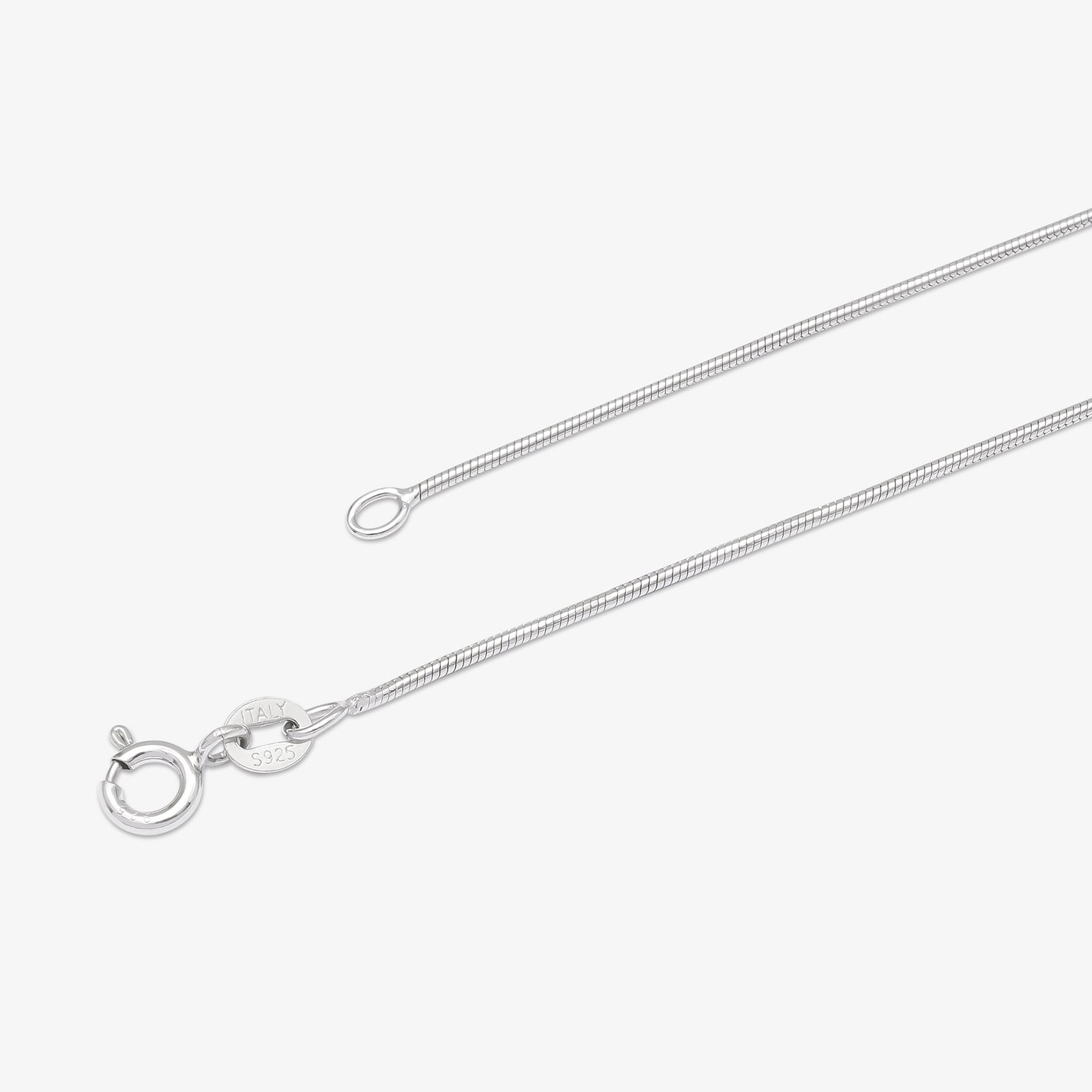 Oval CZ Pendant Chain For Girls – 925 Sterling Silver Rhodium Plated