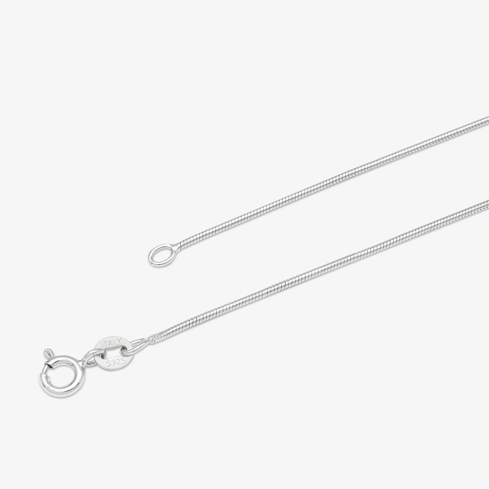 Oval CZ Bezel Pendant Necklace For Women – 925 Sterling Silver Rhodium Plated