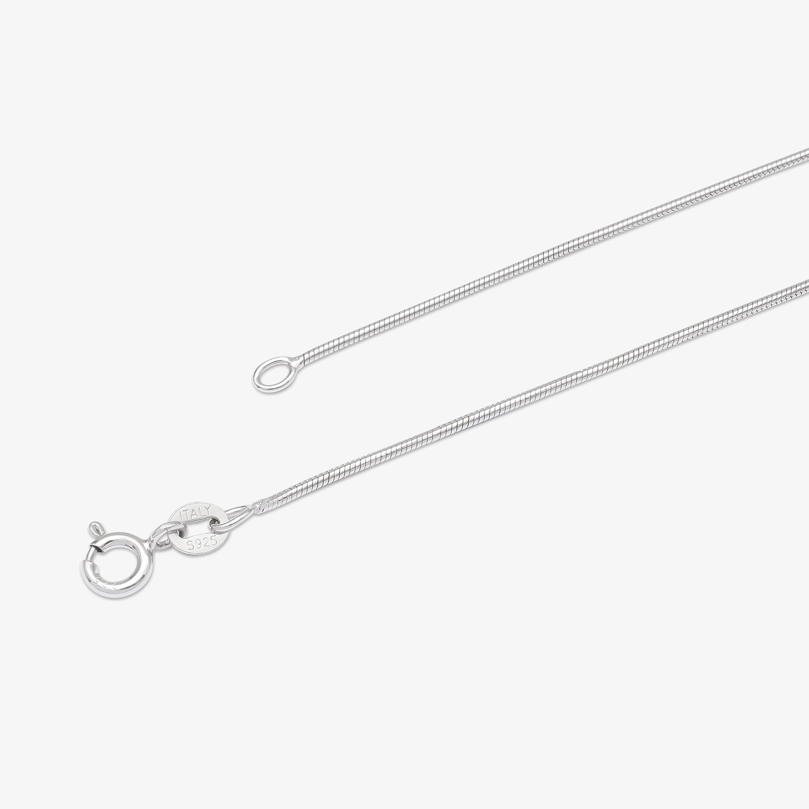 CZ Diamond Solitaire Pendant Chain For Women – 925 Sterling Silver Rhodium Plated