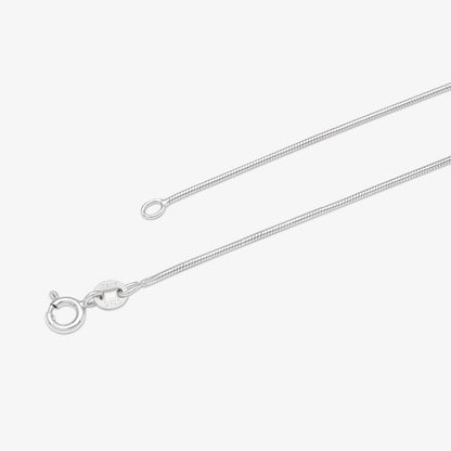 CZ Diamond Solitaire Pendant Chain For Women – 925 Sterling Silver Rhodium Plated