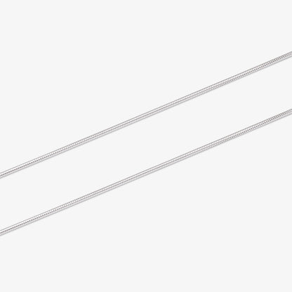 Yellow Oval Cut CZ Pendant Chain For Women – 925 Sterling Silver Rhodium Plated