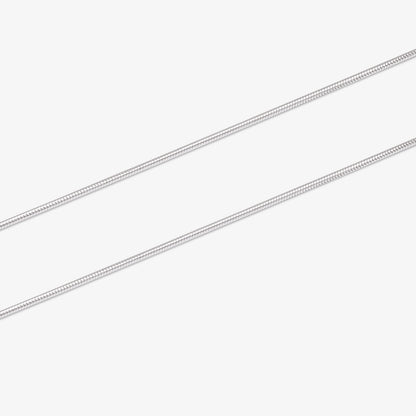 CZ Diamond Solitaire Pendant Chain For Women – 925 Sterling Silver Rhodium Plated