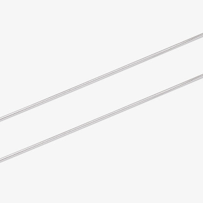 Square CZ Bezel Pendant Necklace For Women – 925 Sterling Silver Rhodium Plated