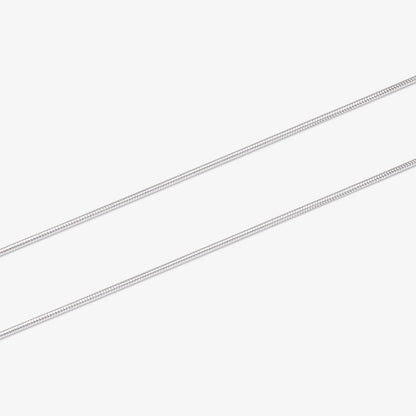 Sapphire Blue CZ Pendant Chain For Women – 925 Sterling Silver Rhodium Plated