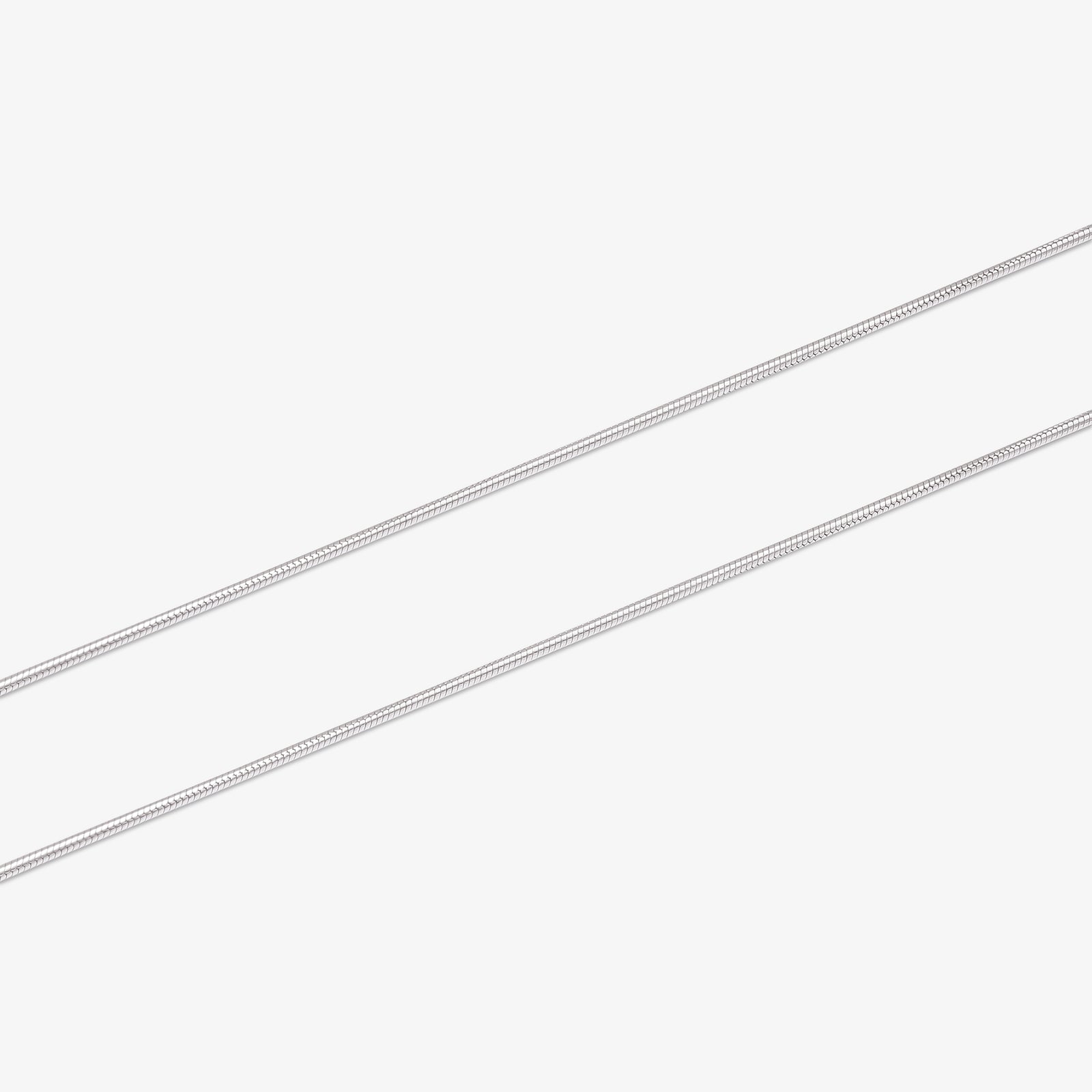 CZ Solitaire Pendant Chain For Girls – 925 Sterling Silver Rhodium Plated