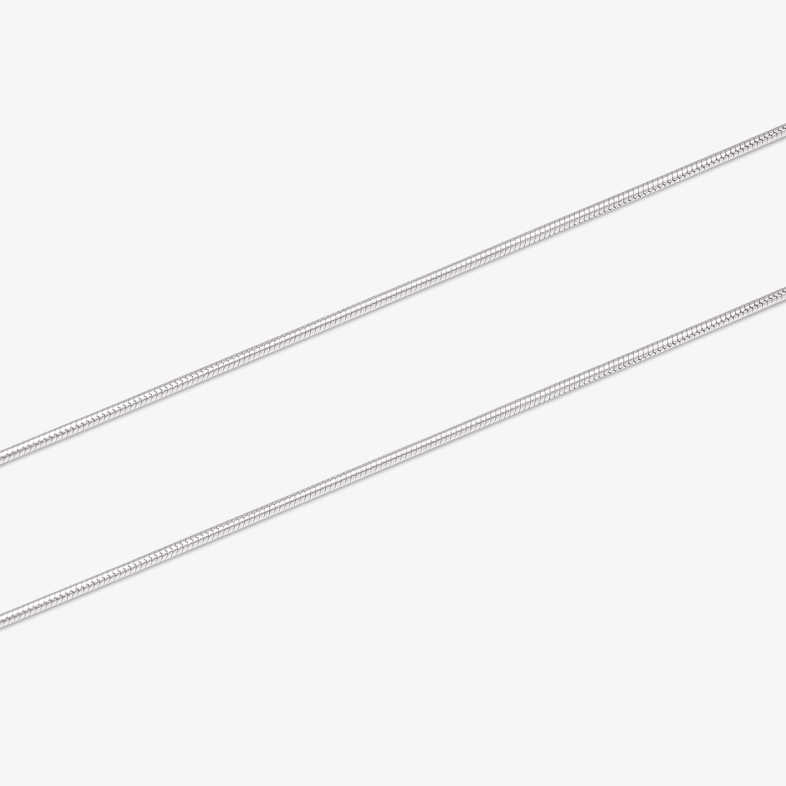 Oval CZ Pendant Chain For Girls – 925 Sterling Silver Rhodium Plated