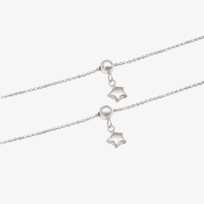 Star Beauty Silver Anklet