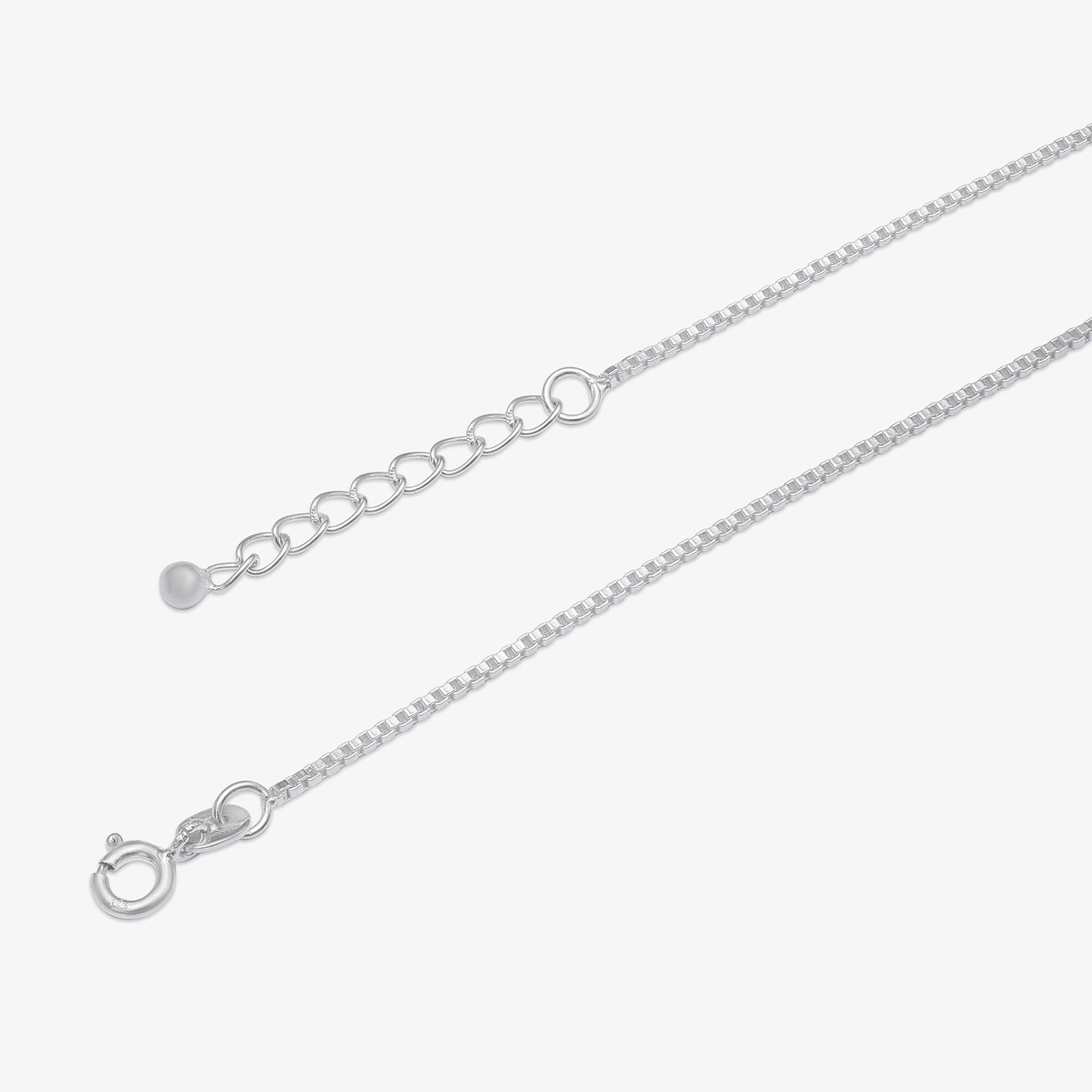 Silver Duo Star Charm Chain Anklet