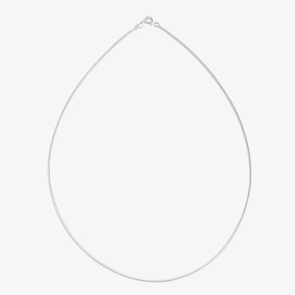 CZ Oval Solitaire Pendant Chain For Women – 925 Sterling Silver Rhodium Plated