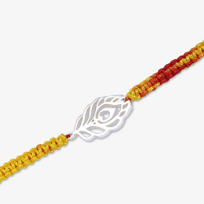 Morpankh Silver Rakhi for Brother - Tweov Jewels