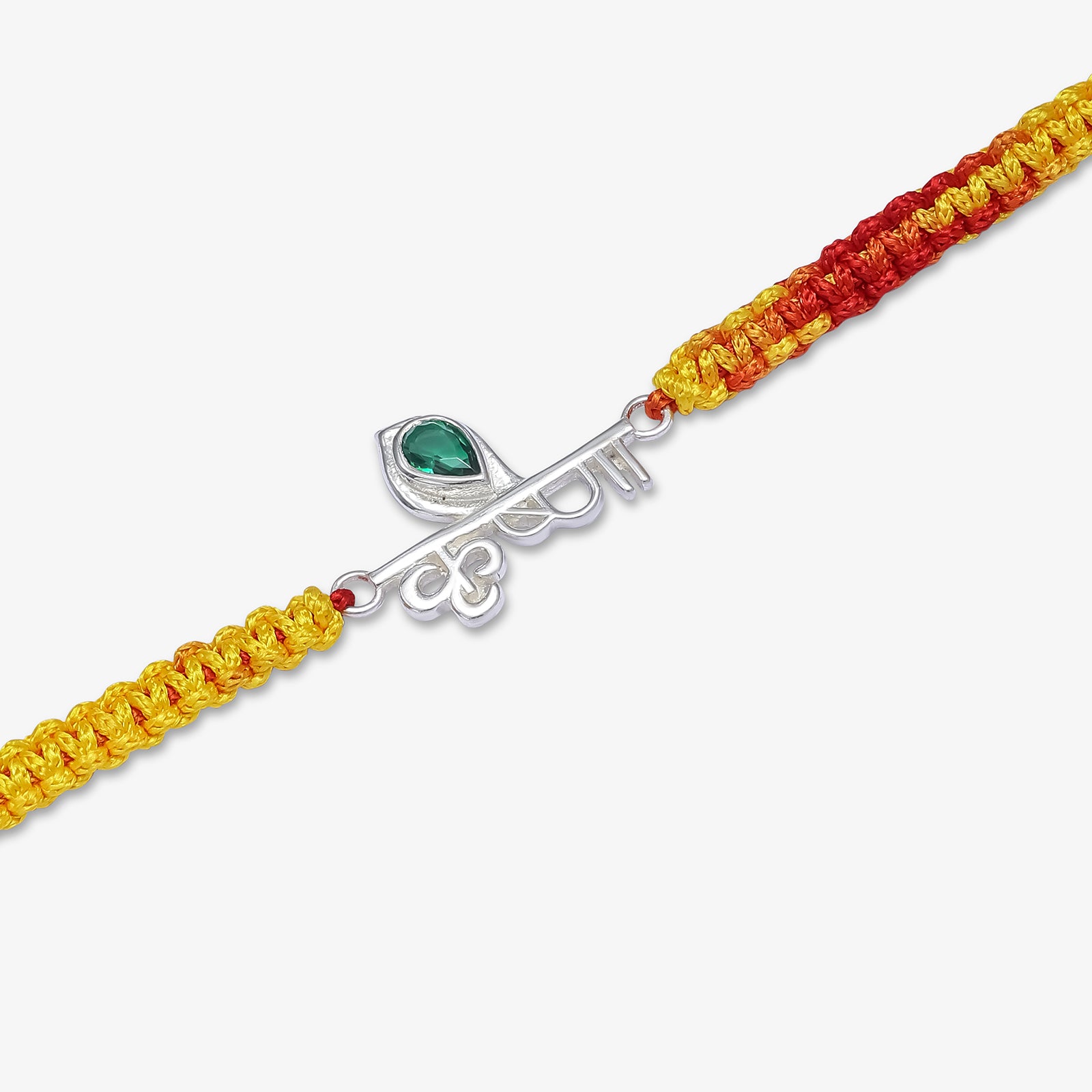 Krishna Silver Rakhi for Brother - Tweov Jewels