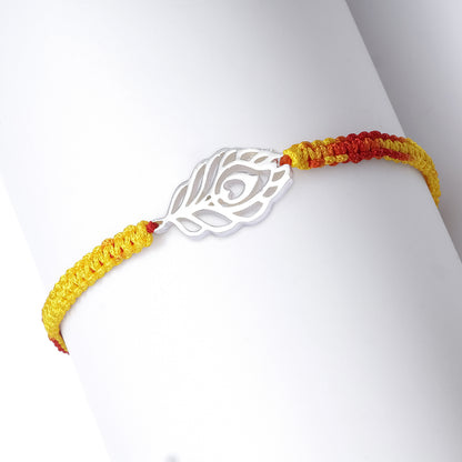 Morpankh Silver Rakhi for Brother - Tweov Jewels
