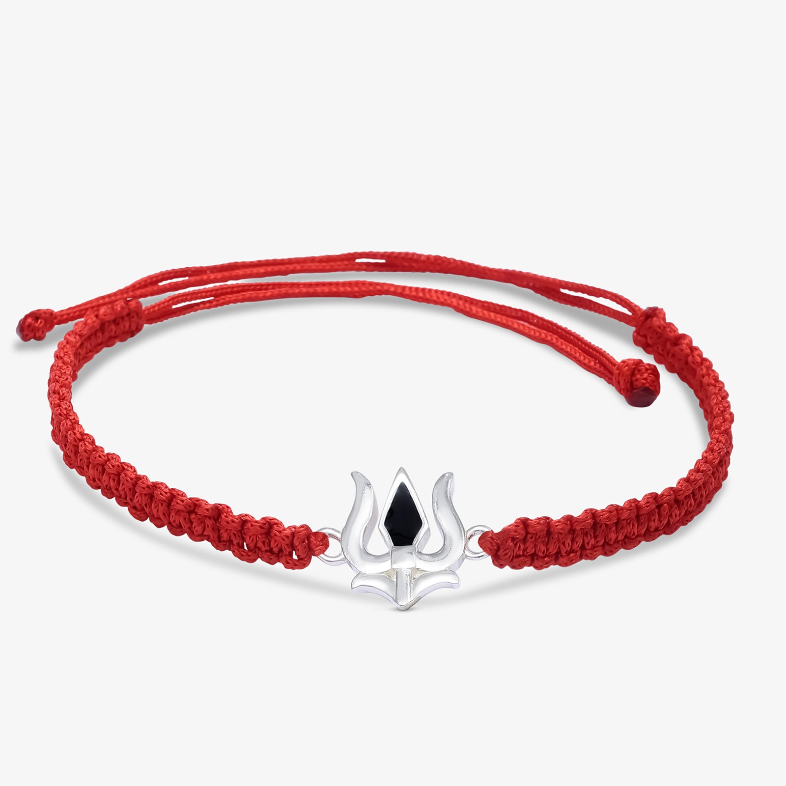 Simple Trishul Silver Rakhi for Brother - Tweov Jewels