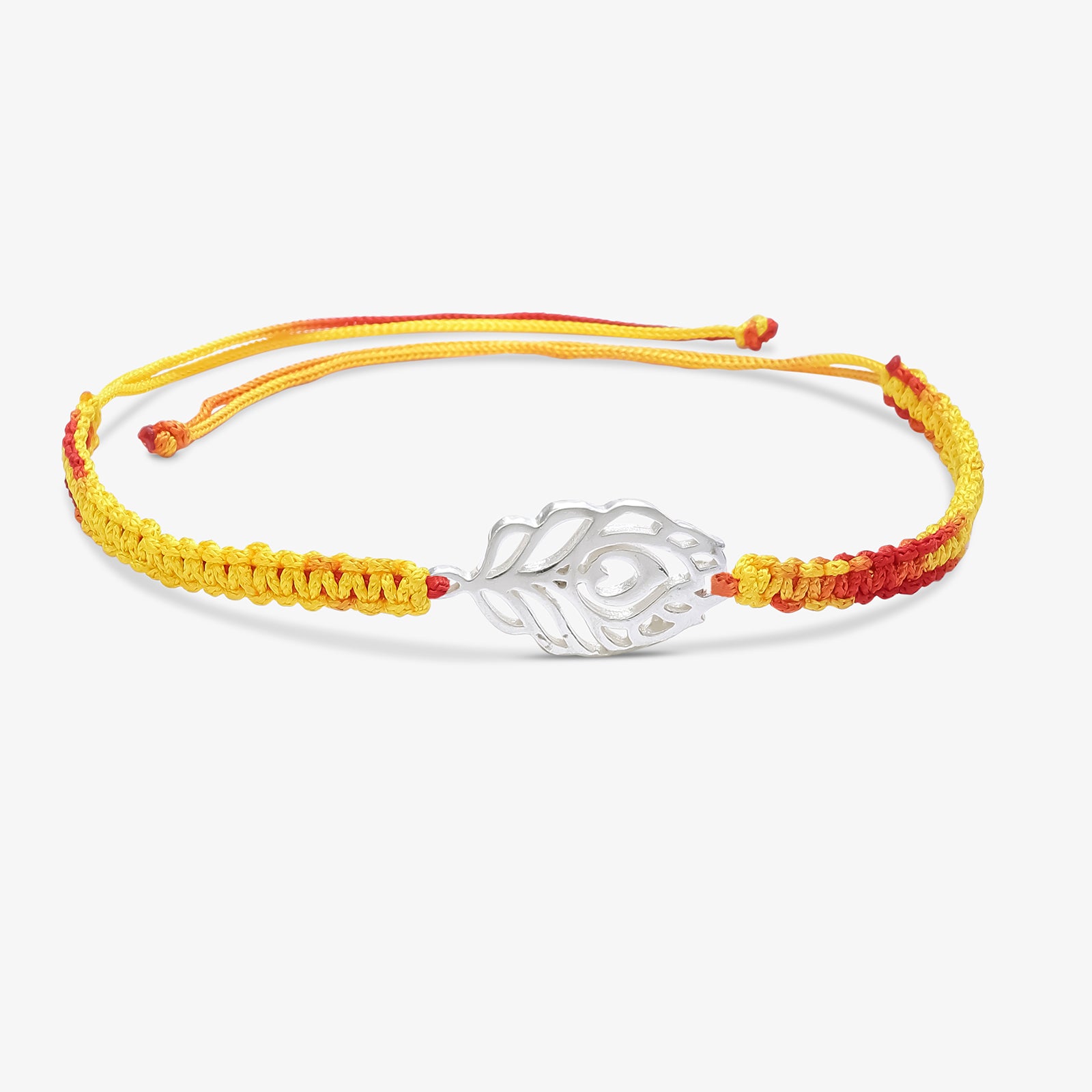 Morpankh Silver Rakhi for Brother - Tweov Jewels