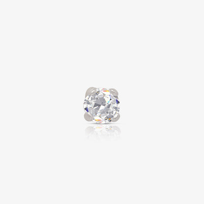 CZ Stud Earrings For Women – 925 Sterling Silver Rhodium Plated