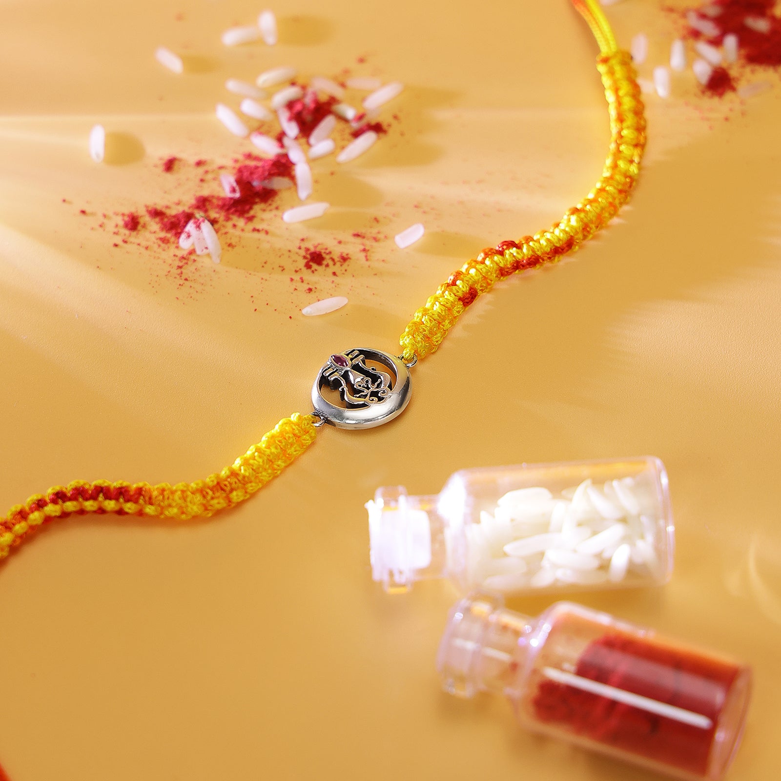 Trendy Shiva Trishul Rakhi for Brother - Tweov Jewels