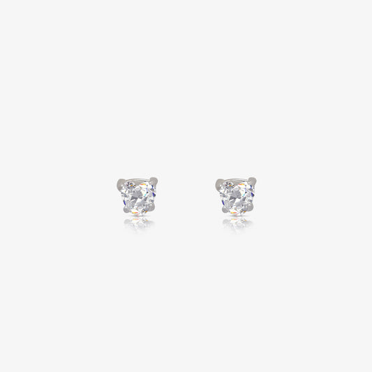 Heart Stud Earrings For Women – 925 Sterling Silver Rhodium Plated