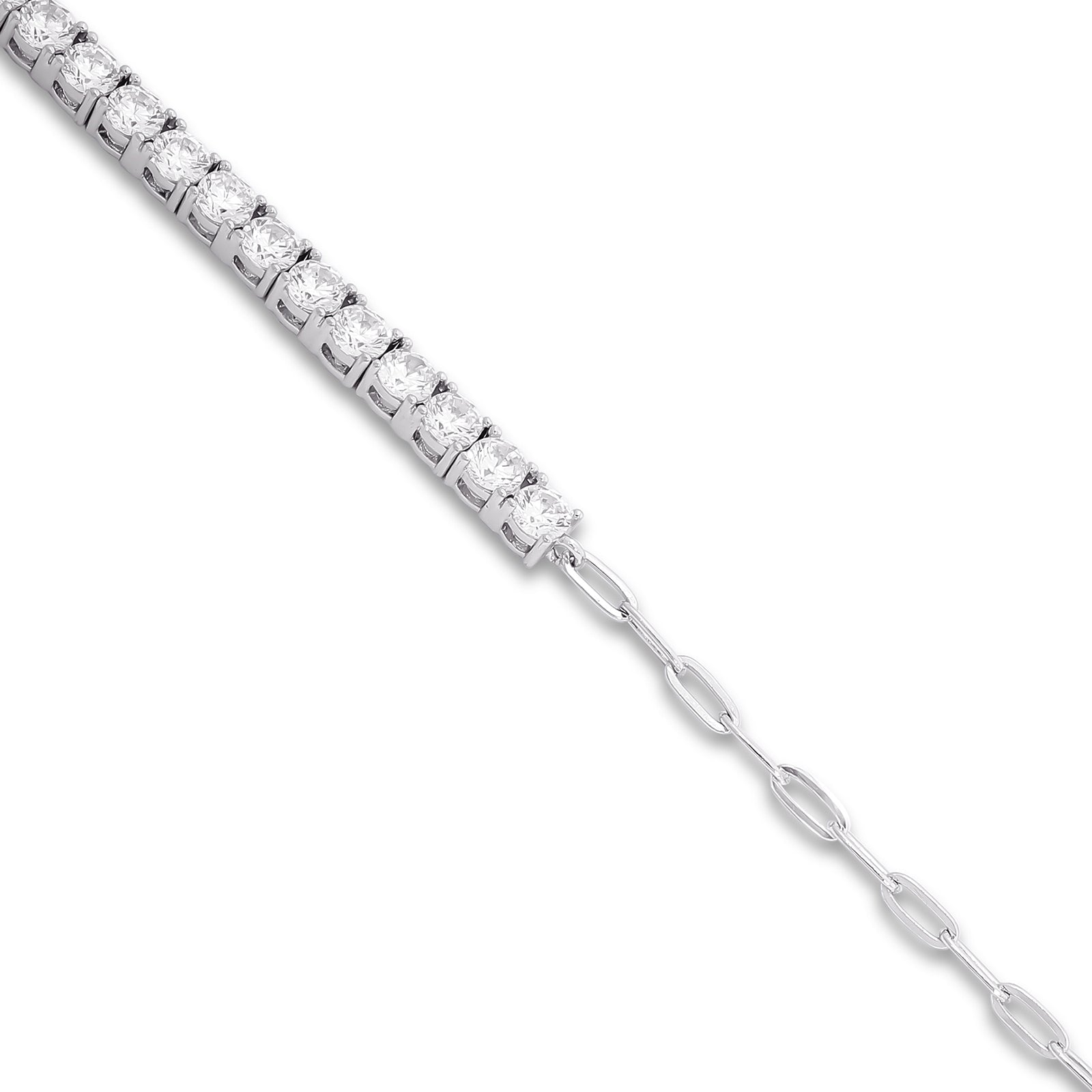 CZ Tennis Silver Bracelet for Women - Tweov Jewels