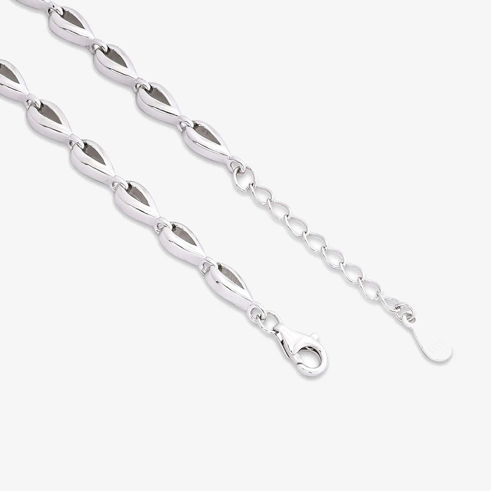 Designer Silver CZ Heart Bracelet for Women - Tweov Jewels