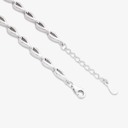 Designer Silver CZ Heart Bracelet for Women - Tweov Jewels