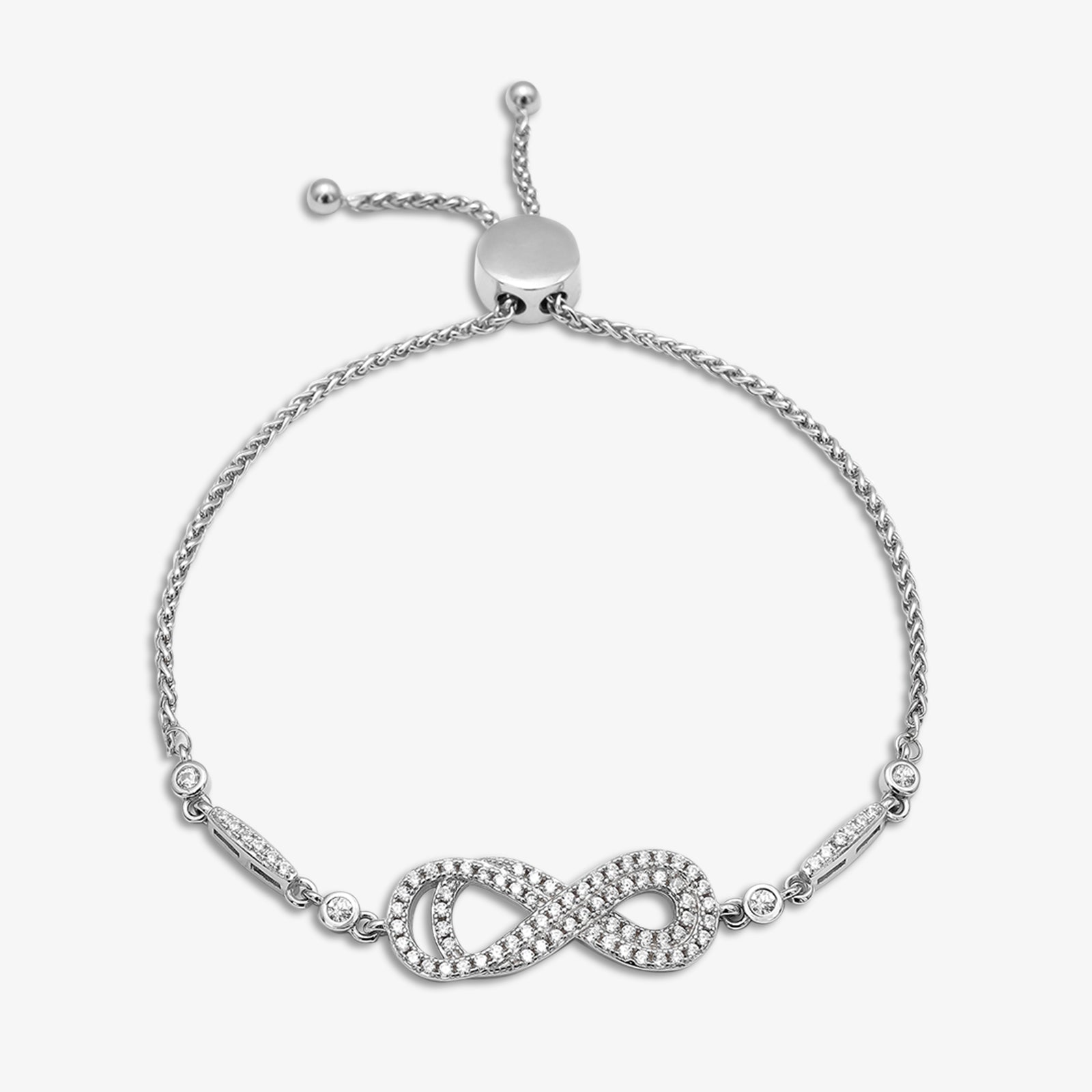 925 Sterling Silver Infinity Bracelet for Women - Tweov Jewels