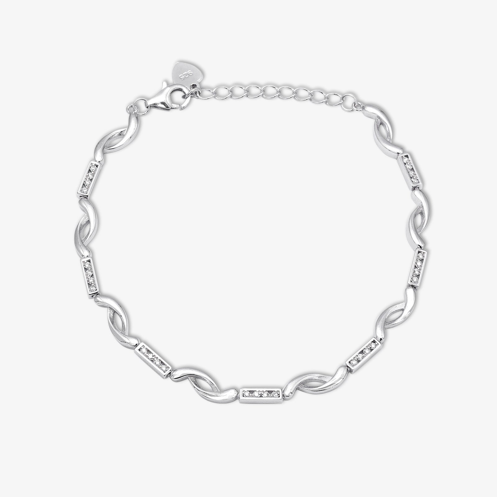 Handcrafted Silver Link Bracelet for Women - Tweov Jewels