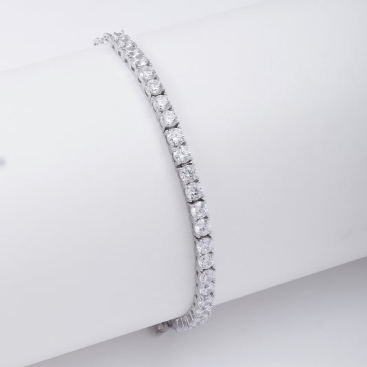 CZ Tennis Silver Bracelet for Women - Tweov Jewels