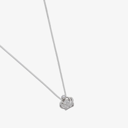 Queen Heart Silver Necklace for Women - Tweov Jewels