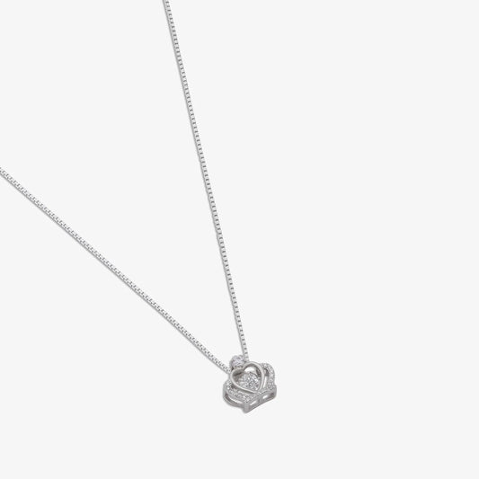 Queen Heart Silver Necklace for Women - Tweov Jewels