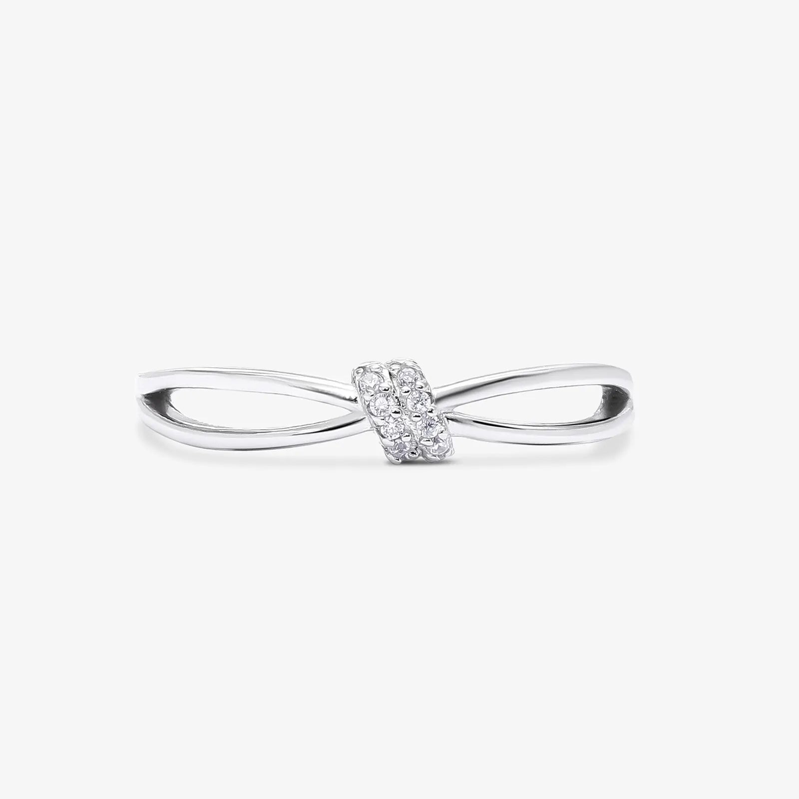 CZ Infinity Love Silver Ring - Tweov Jewels
