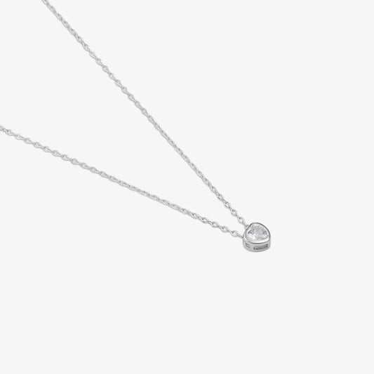 AD Studded Heart Chain Pendant for Women - Tweov Jewels