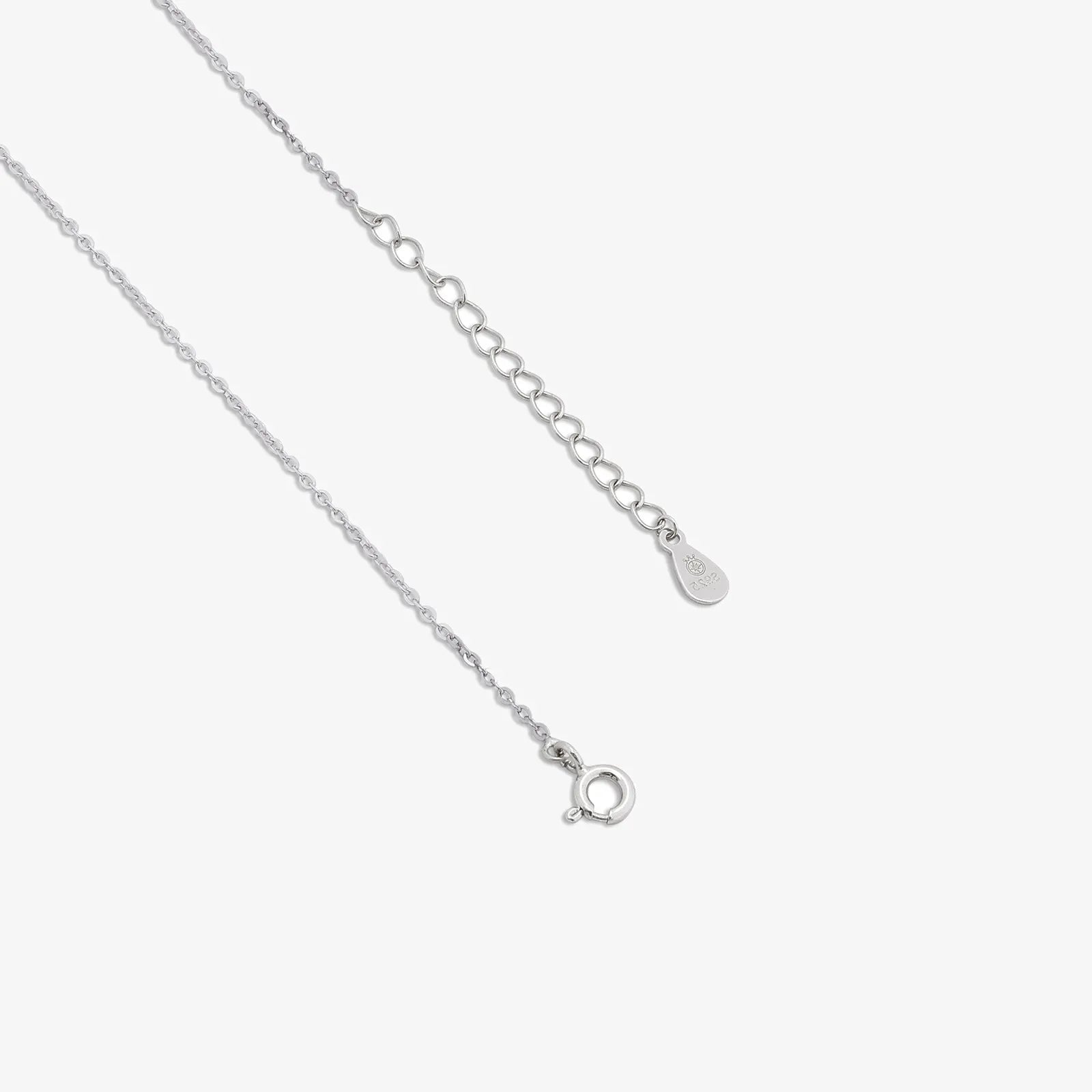 Silver Square Diamond Necklace for Women - Tweov Jewels