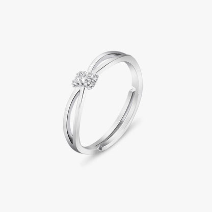 CZ Infinity Love Silver Ring - Tweov Jewels