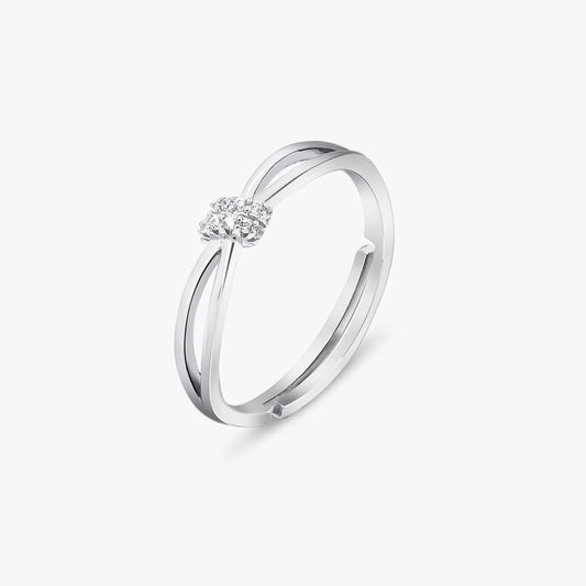 CZ Infinity Love Silver Ring - Tweov Jewels