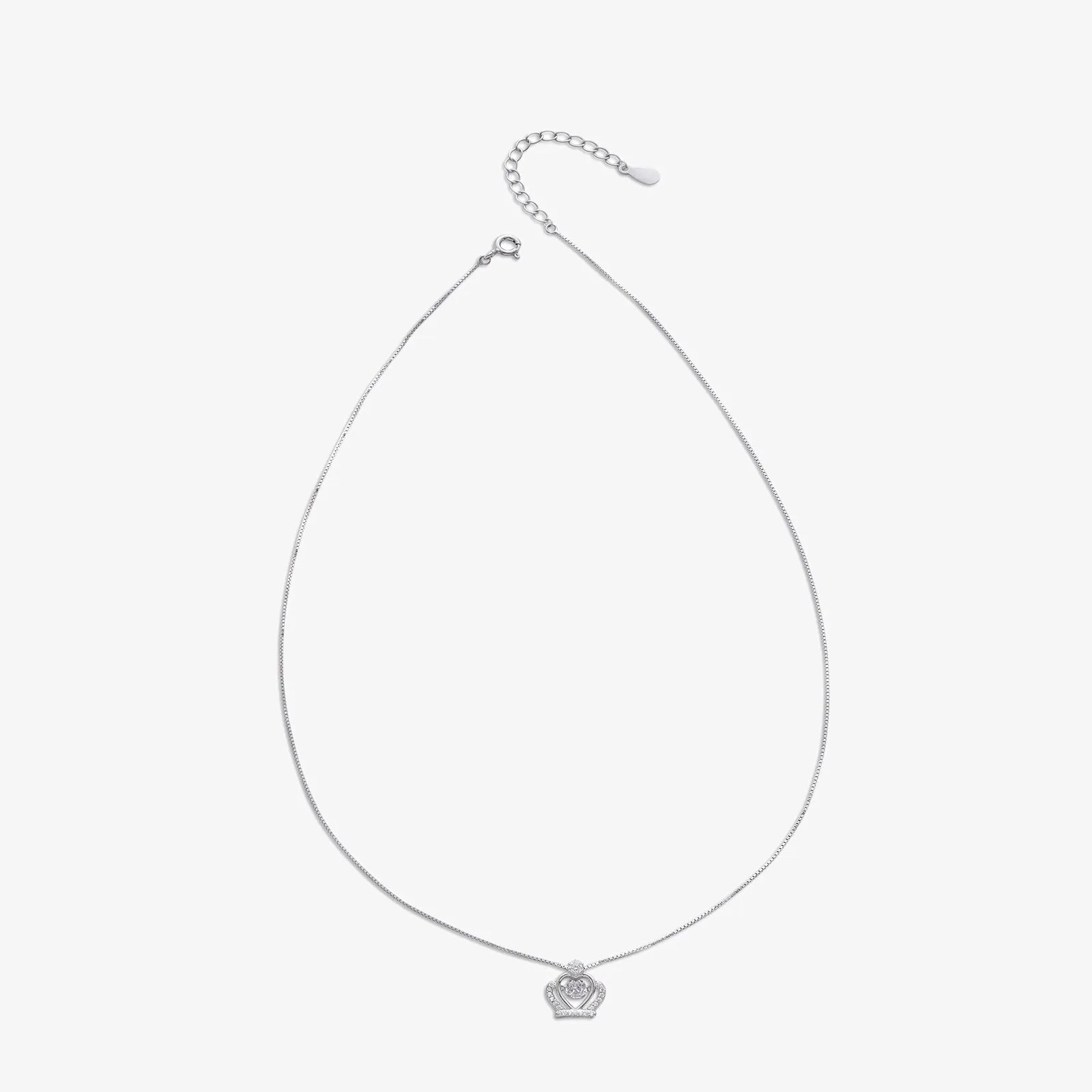 Queen Heart Silver Necklace for Women - Tweov Jewels