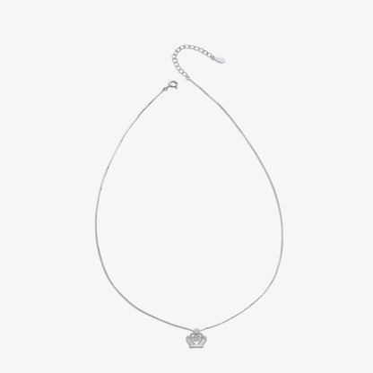 Queen Heart Silver Necklace for Women - Tweov Jewels