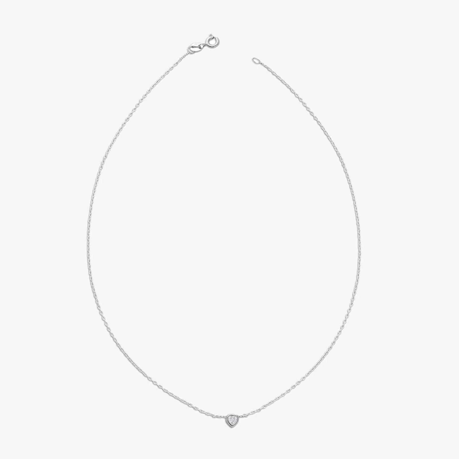 AD Studded Heart Chain Pendant for Women - Tweov Jewels