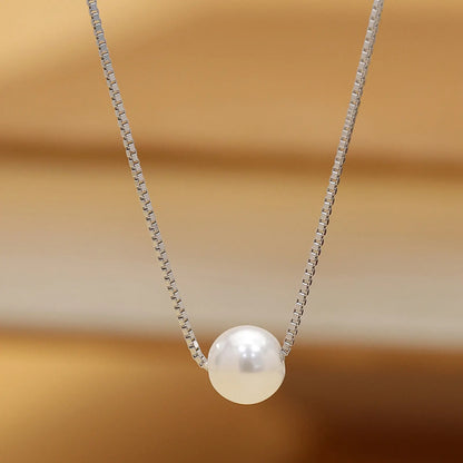 Solitaire Pearl Chain Pendant for Women - Tweov Jewels
