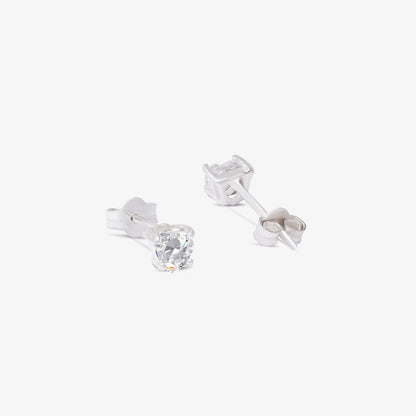 Heart Stud Earrings For Women – 925 Sterling Silver Rhodium Plated