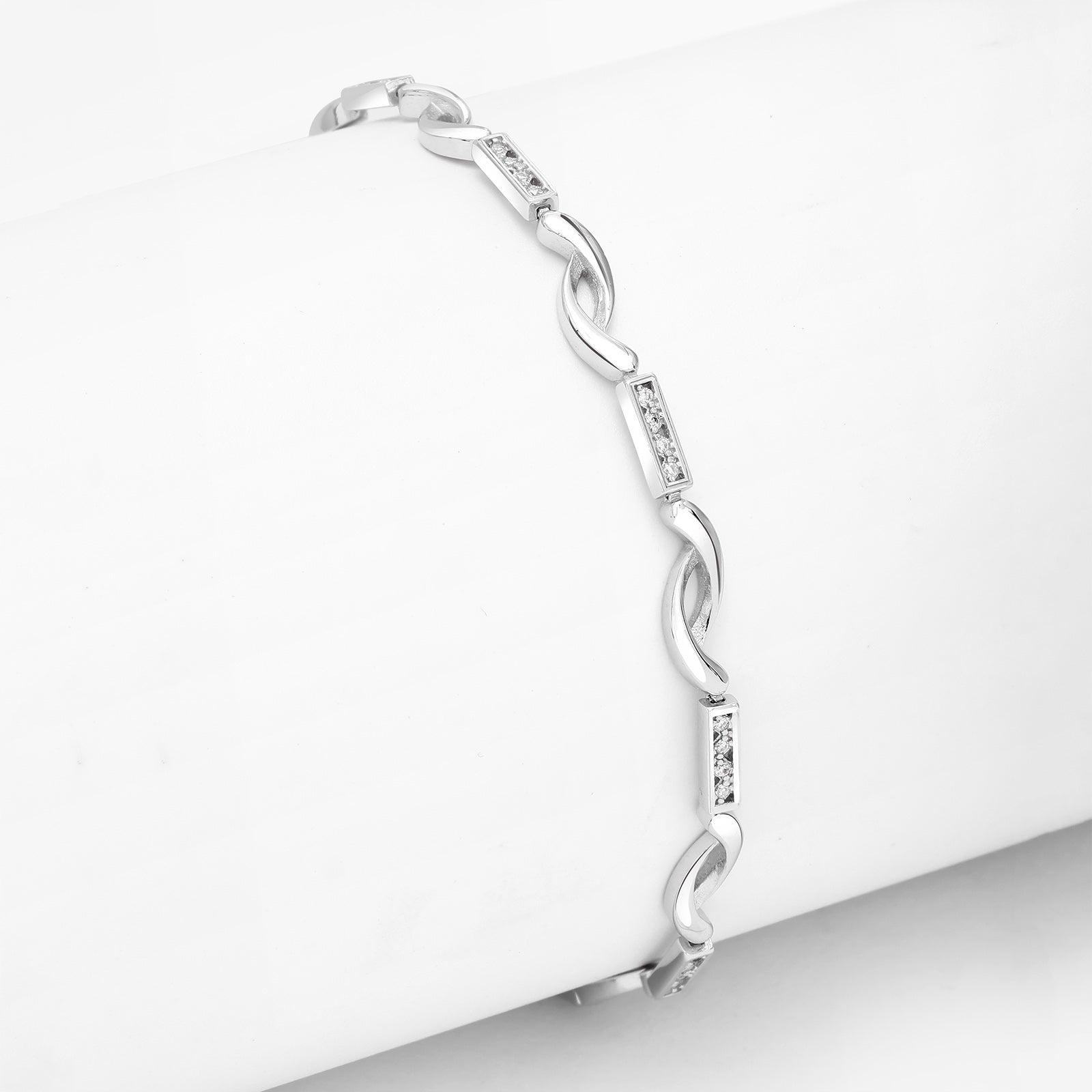 Handcrafted Silver Link Bracelet for Women - Tweov Jewels