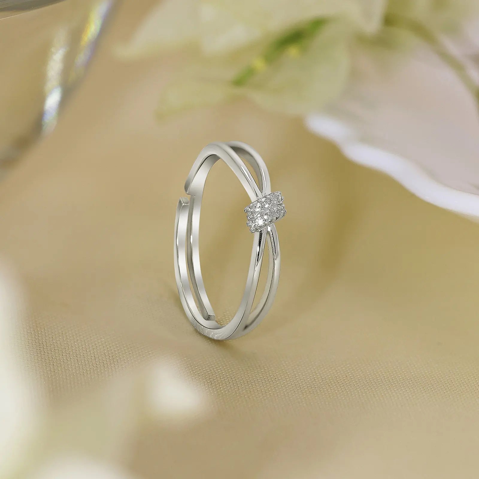 CZ Infinity Love Silver Ring - Tweov Jewels