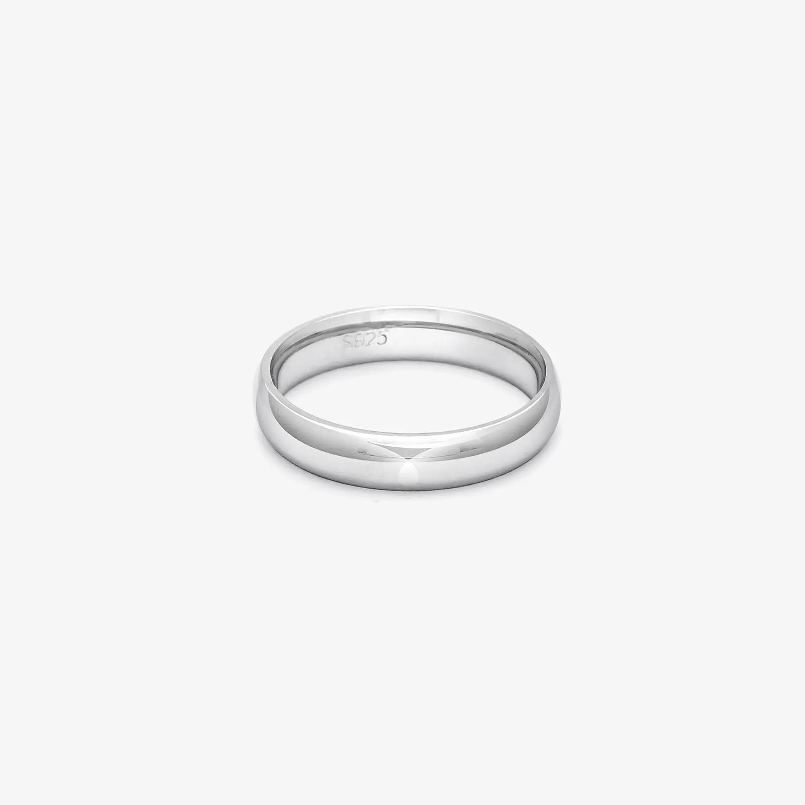 Silver Plain Band Ring