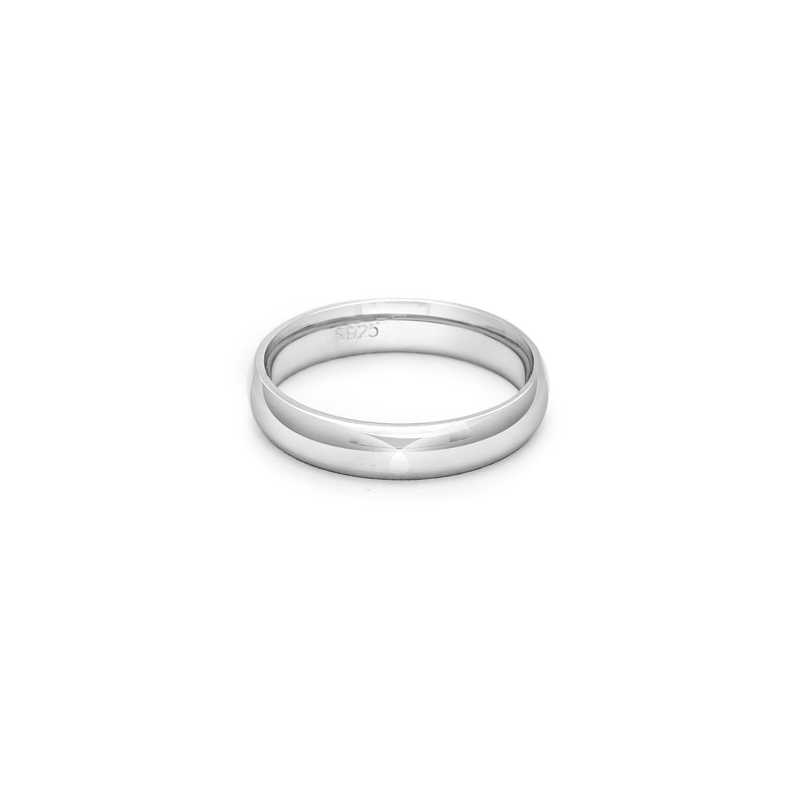 Silver Plain Band Ring