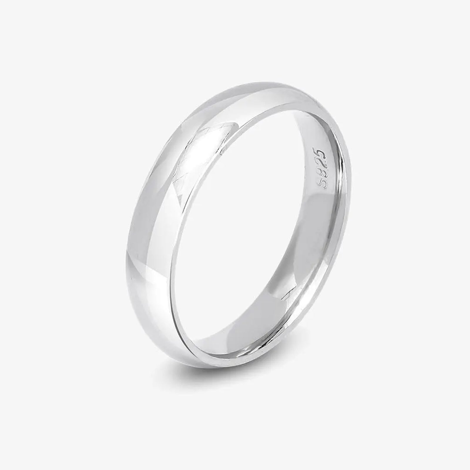 Silver Plain Band Ring
