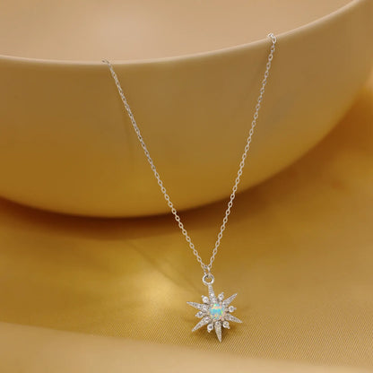 Star Design Silver Necklace - Tweov Jewels