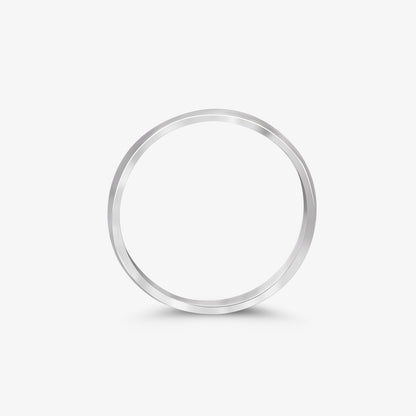 Silver Plain Thin Band Ring