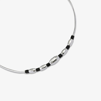 Beaded Silver Chain Bracelet - Tweov Jewels
