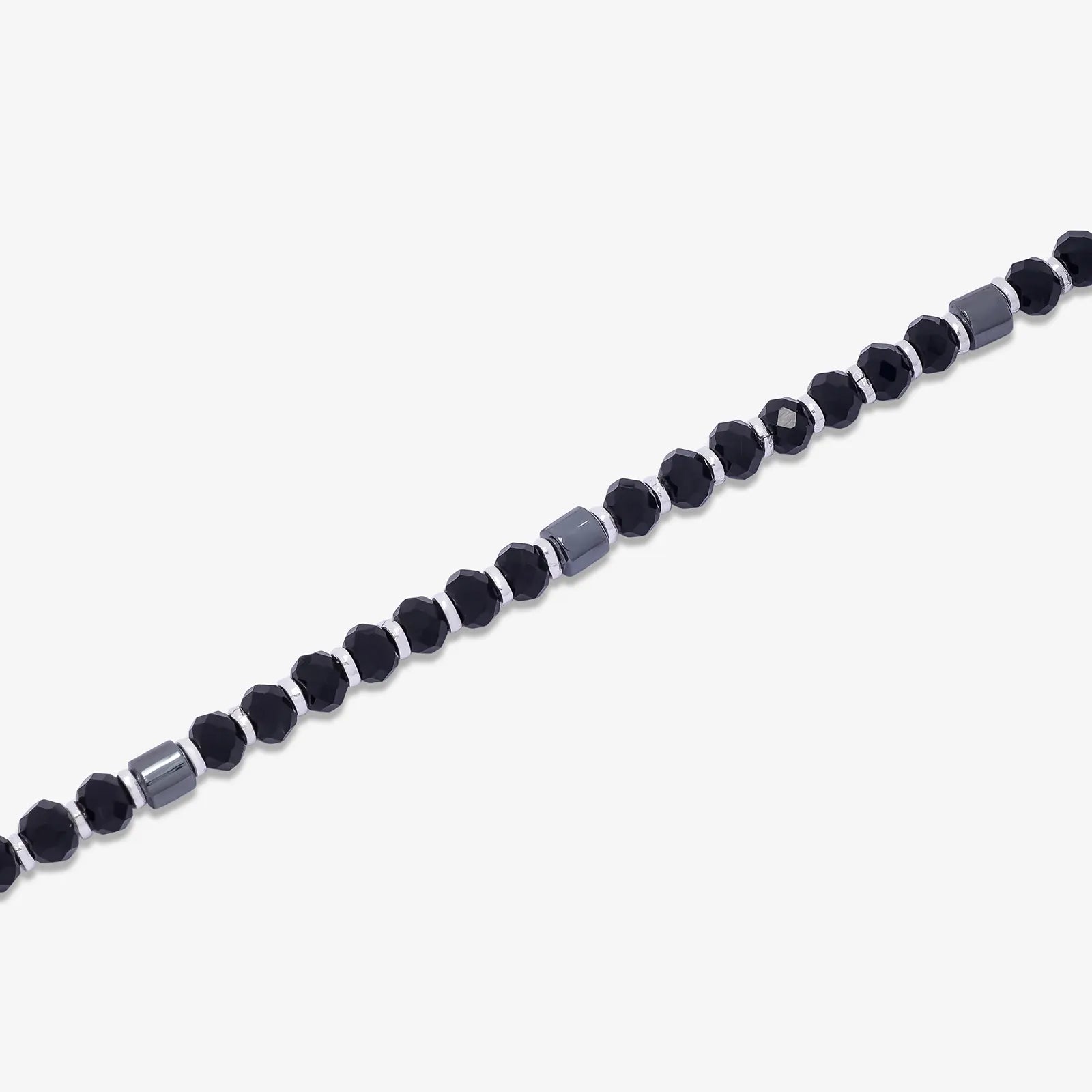 Silver Black Bead Bracelet for Kids - Tweov Jewels
